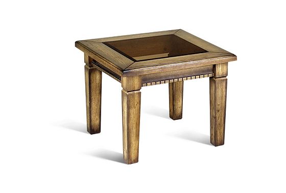 Стол журнальный "Верди Люкс 4" массив и шпон дуба 2