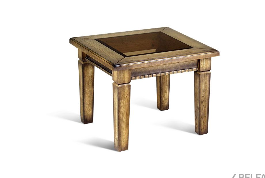 Стол журнальный "Верди Люкс 4" массив и шпон дуба 2