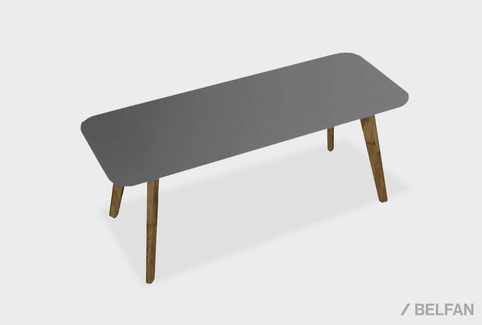 Стол журнальный "Уоллстрит" прямоугольный 260 массив дуба, МДФ 1