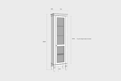 Витрина "Ольса-С" 100 (левый)