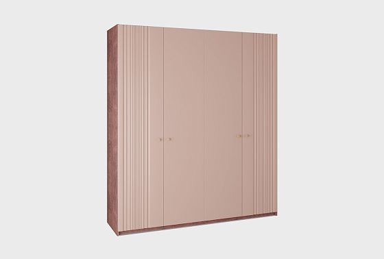 Шкаф для одежды 4-х дверный "Меридиан" (комбинированный) шпон дуба, МДФ 3