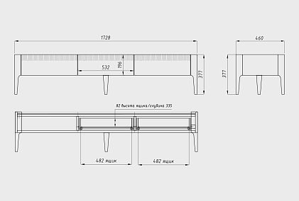 Тумба под ТВ "Бергамо" 170