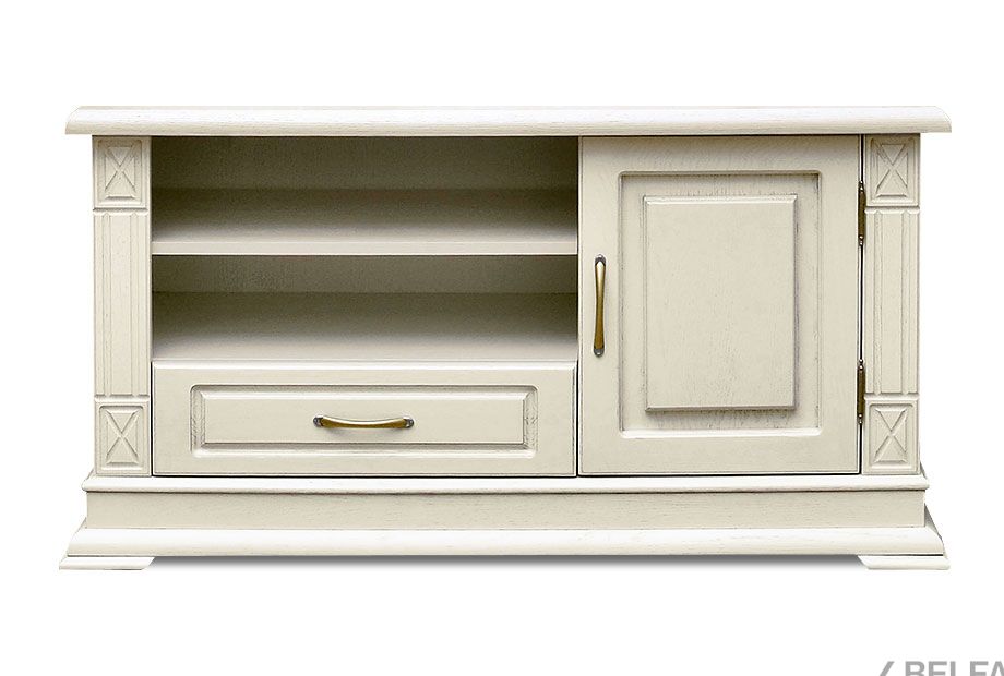 Тумба под ТВ "Верди Люкс ТВ4" массив и шпон дуба 1