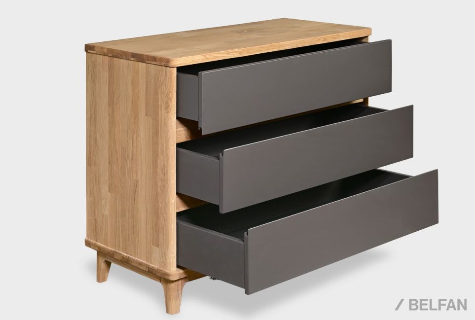 Комод "Уоллстрит" 3 массив дуба, МДФ 5