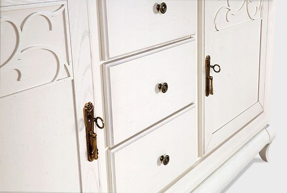 Тумба "Соната" 3 (с ящиками) массив и шпон дуба 8