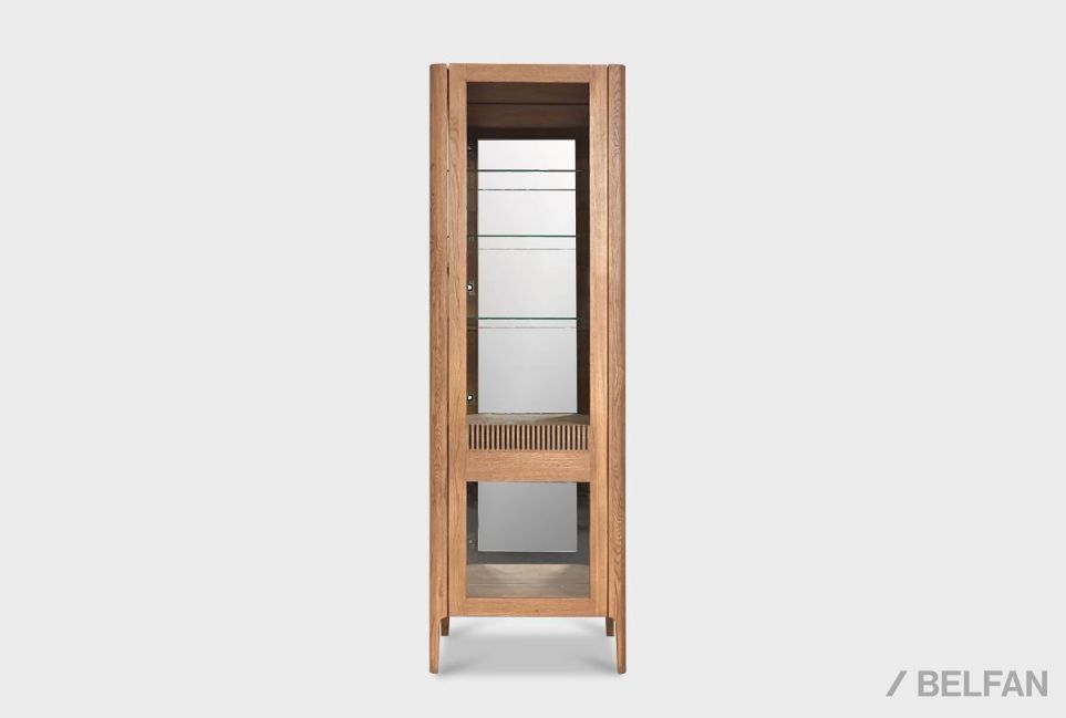 Витрина 1-но дверная "Бергамо" (правая) массив дуба 3