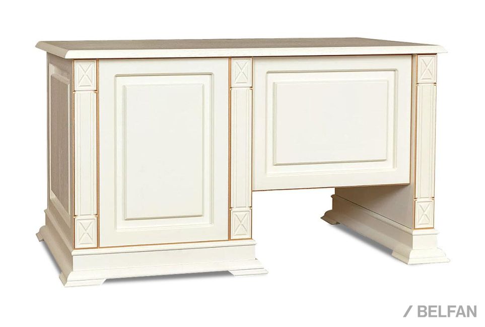 Стол письменный "Верди Люкс 9" массив и шпон дуба 2