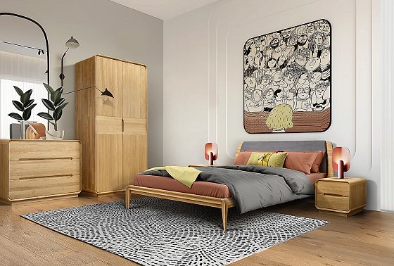 Комод "Монблан" 3 массив дуба 4