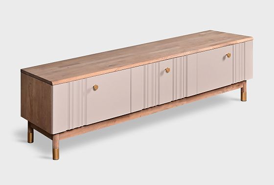 Тумба под ТВ "Меридиан" 180 массив дуба, МДФ 4