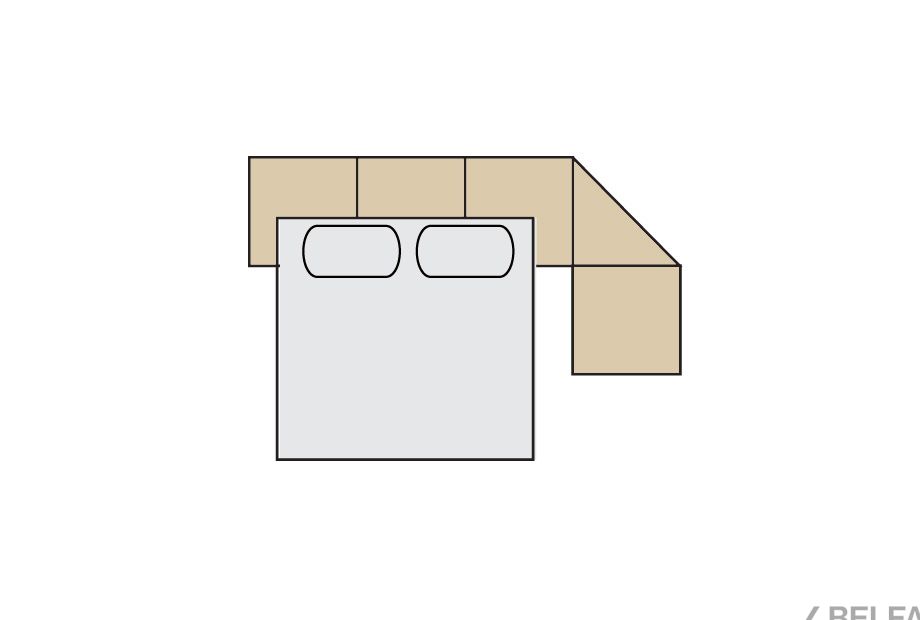 "Рафаэль" диван 4-х местный угловой 3