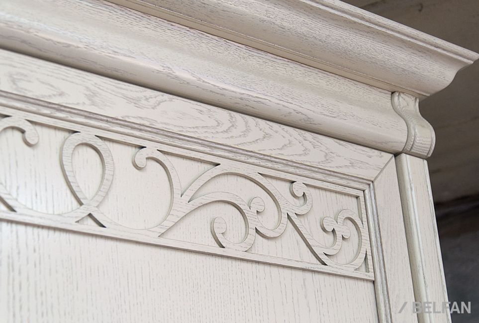 Шкаф для одежды "Тэфи" 4-х дв. без зеркала массив и шпон дуба 2