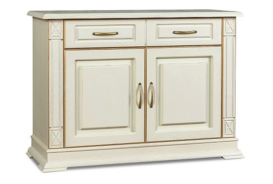 Тумба 2-х дверная "Верди Люкс 2" массив и шпон дуба 4