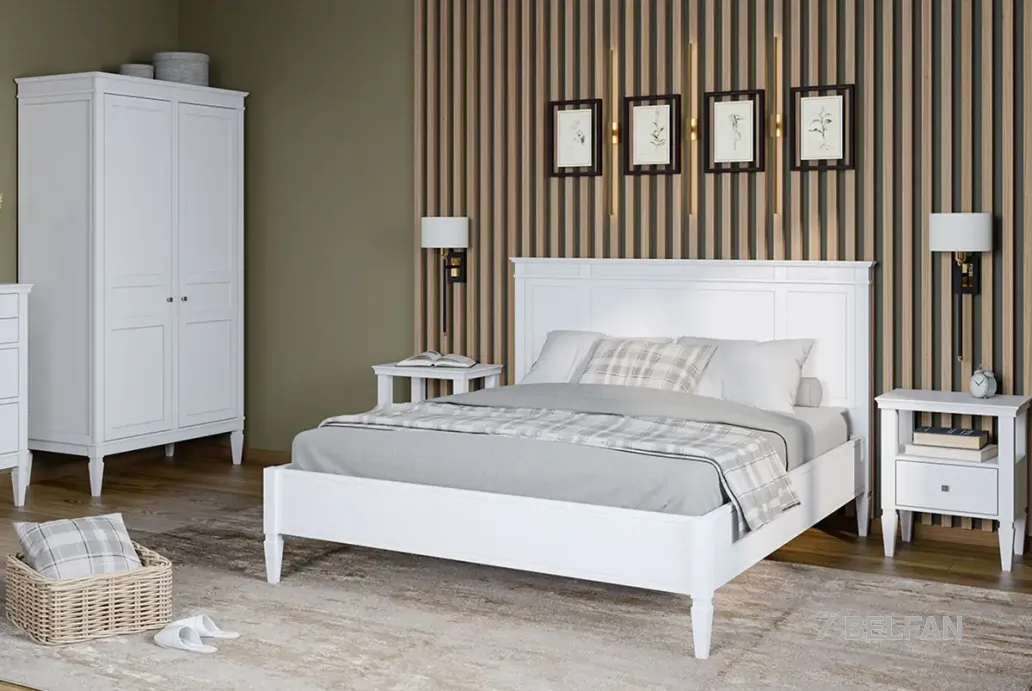 Спальня «Ольса» #1 белый лак