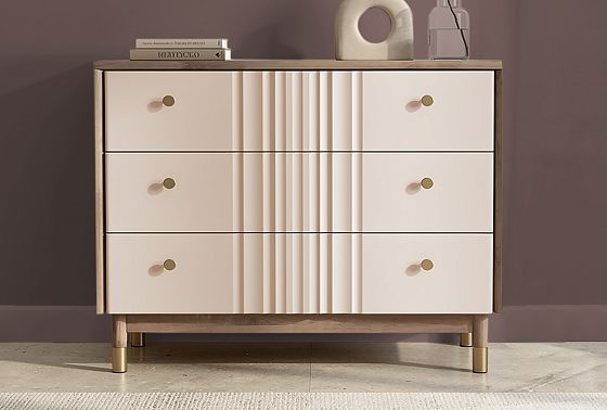 Комод "Меридиан" 3 массив дуба, МДФ 2