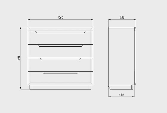 Комод "Бремен" массив дуба 10