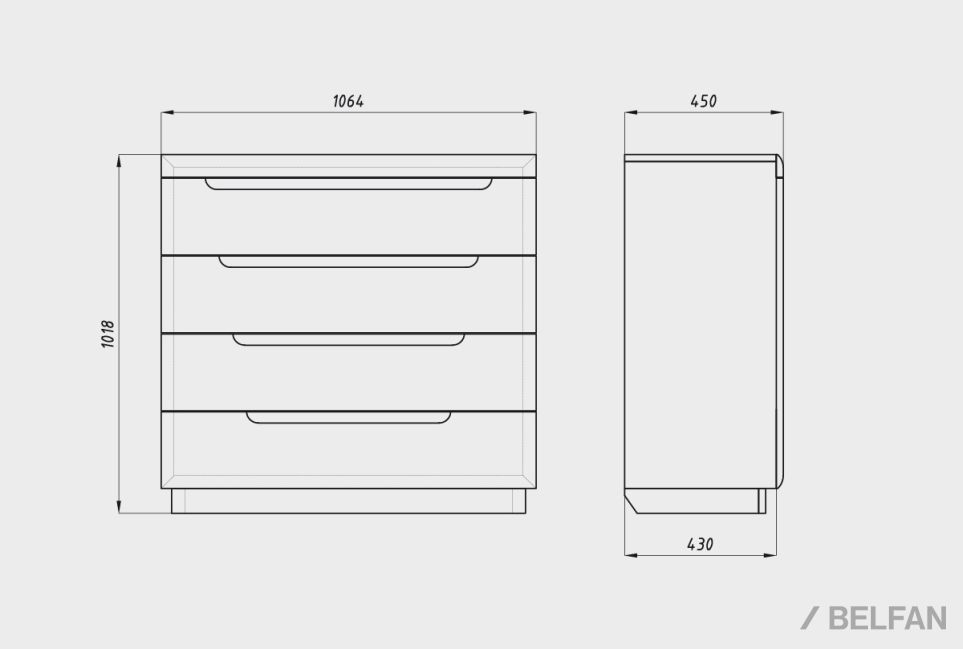 Комод "Бремен" массив дуба 3