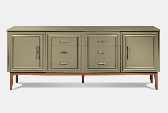 Тумба "Сакраменто" 4 (с ящиками) массив и шпон дуба, МДФ 14