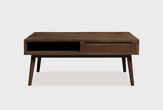 Стол журнальный "Ирвинг" (с ящиком) массив дуба 3