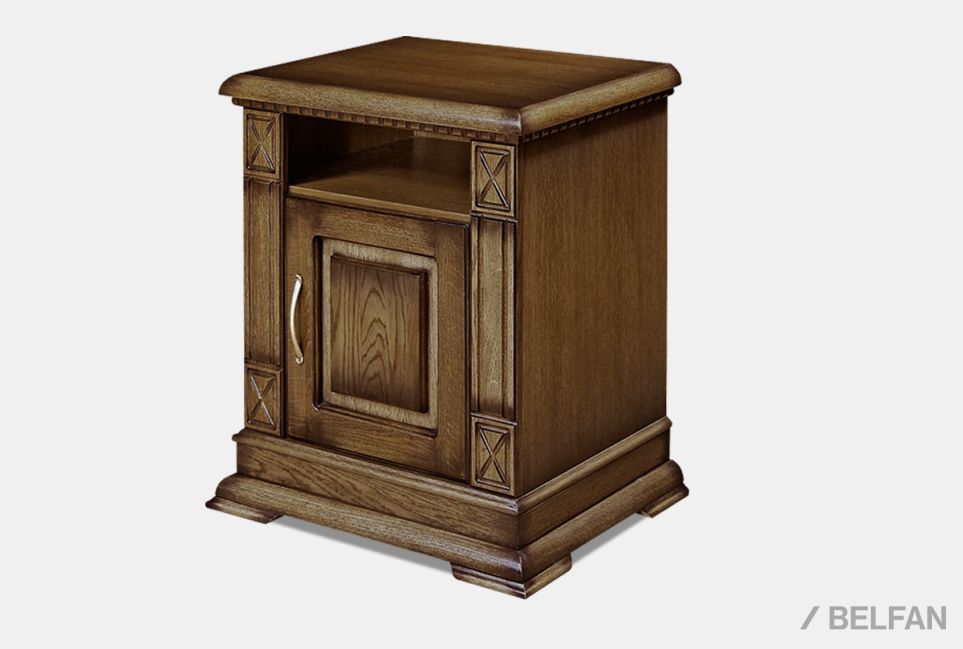 Тумба прикроватная "Верди Люкс" массив и шпон дуба 2