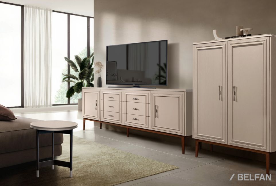 Тумба высокая "Сакраменто" массив и шпон дуба, МДФ 4