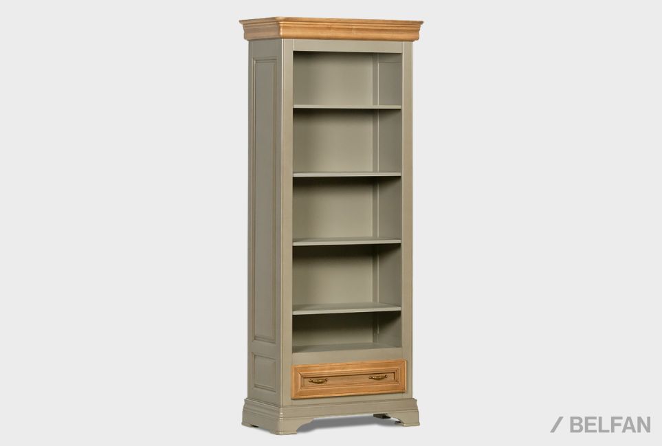 Стеллаж "Оливия" массив и шпон ольхи 2