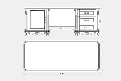 Стол письменный "Алези 2"