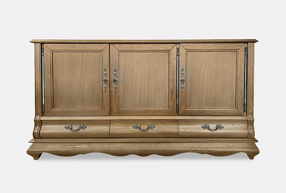 Тумба "Тэфи" 06/02 (глухие двери) массив и шпон дуба 2