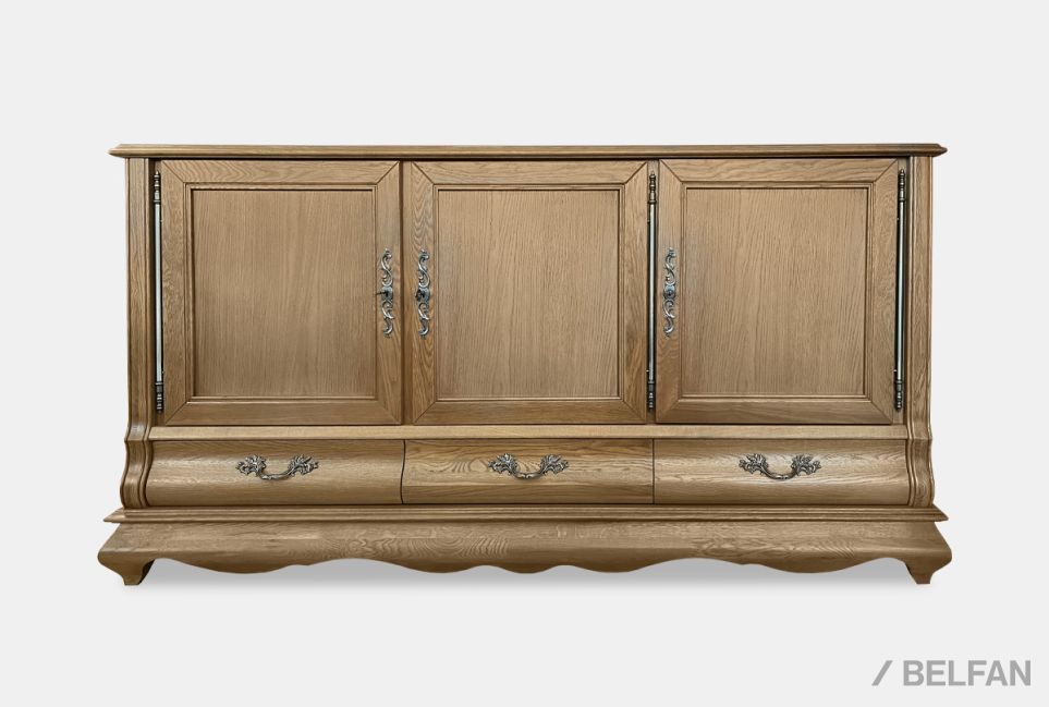 Тумба "Тэфи" 06/02 (глухие двери) массив и шпон дуба 2