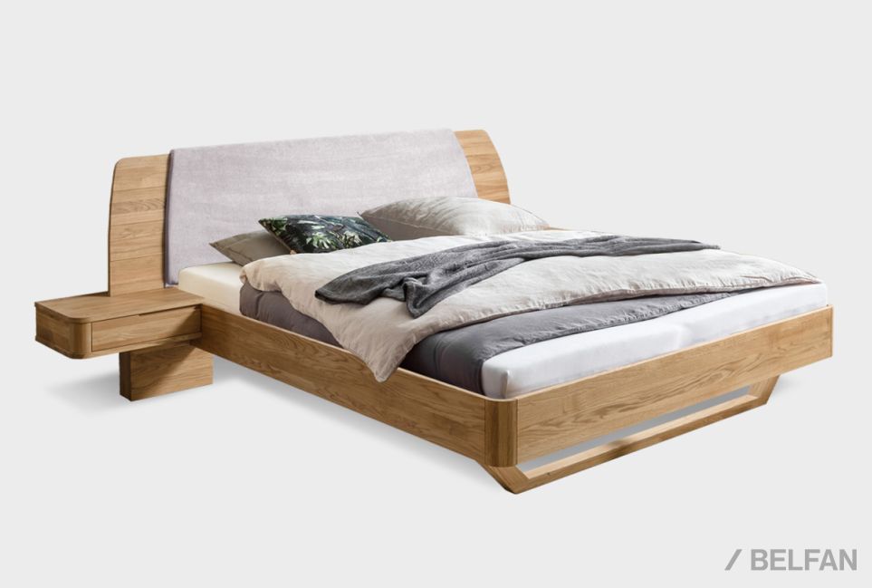 Кровать "Монблан" (с прикроватными тумбами) массив дуба 2