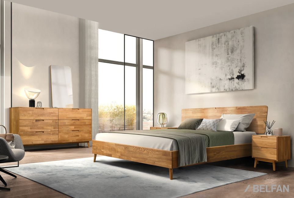 Кровать "Ирвинг" массив дуба 3