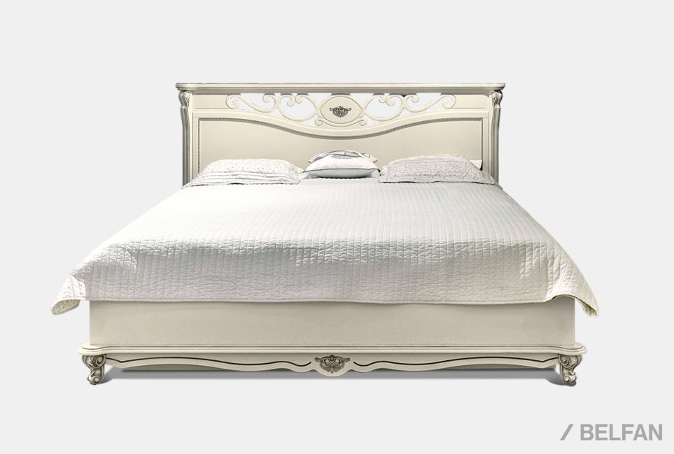 Кровать "Алези" с подьемным механизмом (низкое изножье) массив и шпон дуба 2