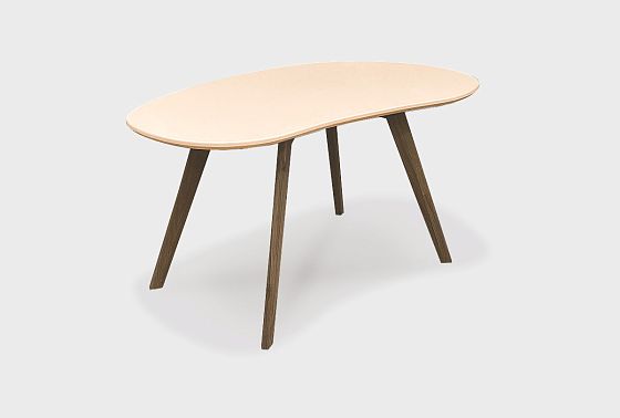 Стол журнальный "Уоллстрит" овальный 267 массив дуба, МДФ 4