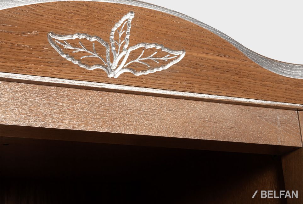 Стеллаж "Трио" массив и шпон дуба 5