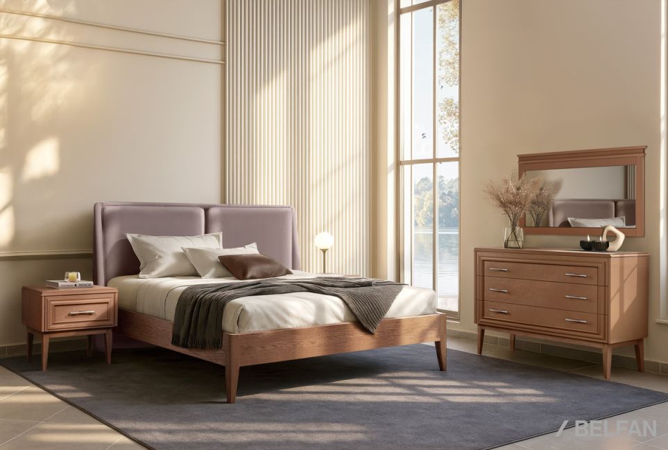 Тумба прикроватная "Сакраменто" массив и шпон дуба, МДФ 3