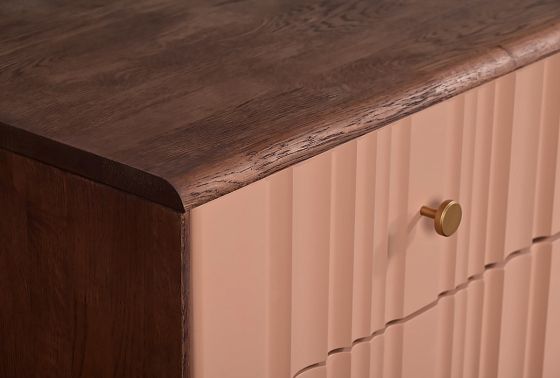 Комод "Меридиан" 5 (высокий) массив дуба, МДФ 7