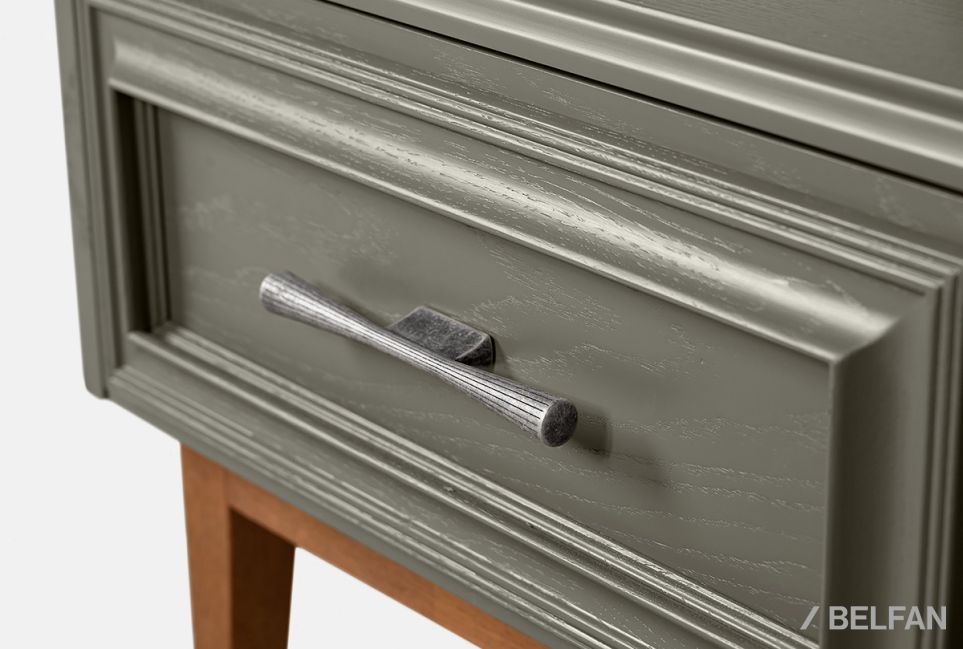 Тумба прикроватная "Сакраменто" массив и шпон дуба, МДФ 3