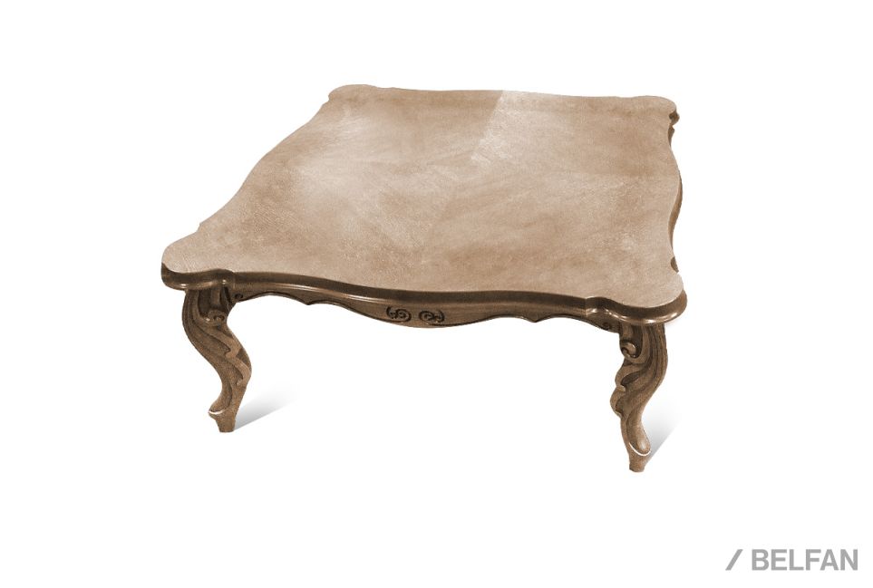 Стол журнальный "Луи" квадратный массив и шпон дуба 1