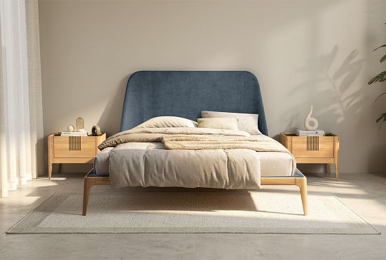 Кровать "Бергамо" (мягкое изголовье) массив дуба 3