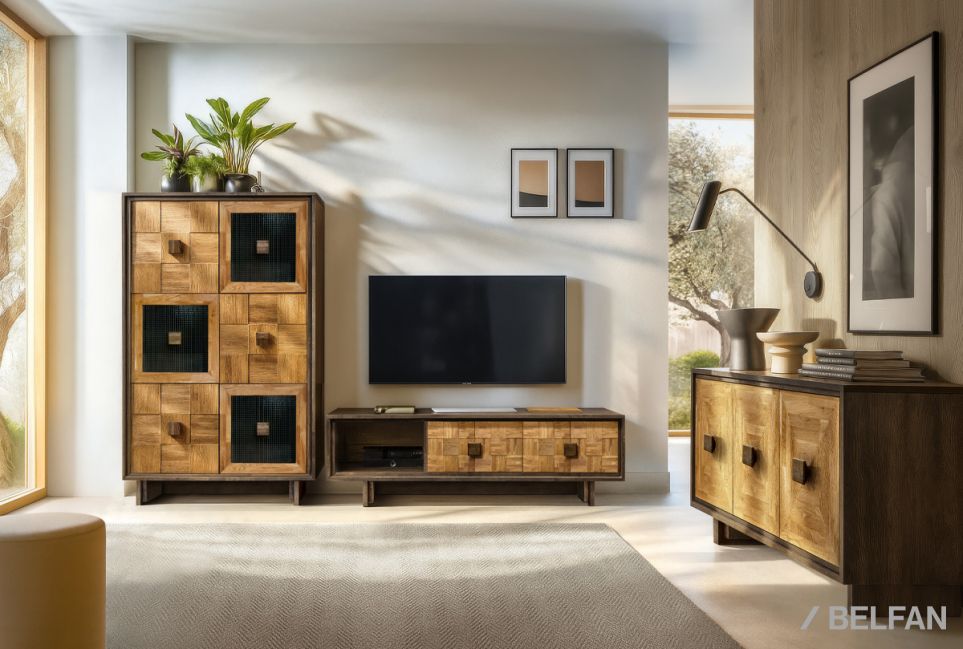 Шкаф "Cube Design" 6 массив и шпон дуба 2