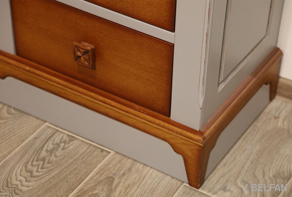 Тумба прикроватная "Бриансон" массив и шпон дуба, МДФ 3