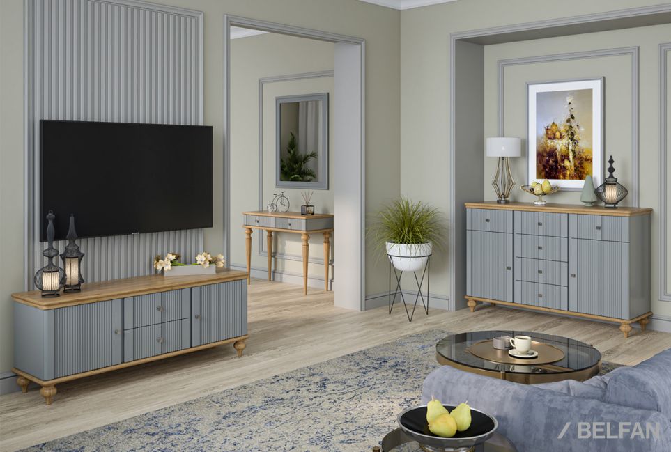 Тумба под ТВ "Рандеву" 22 массив сосны 4