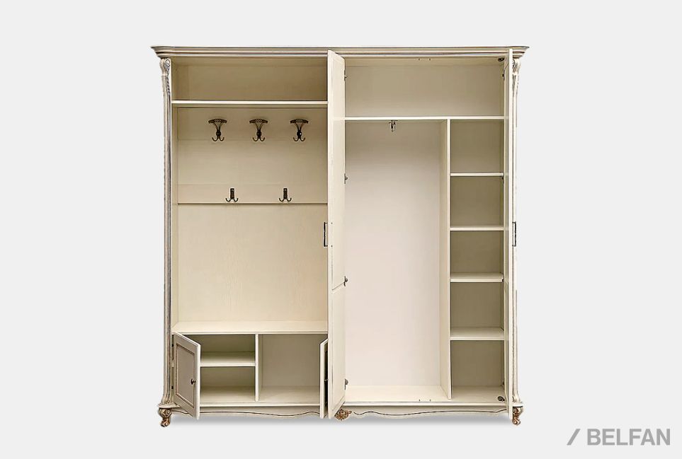 Шкаф комбинированный "Алези 2з" массив и шпон дуба 2