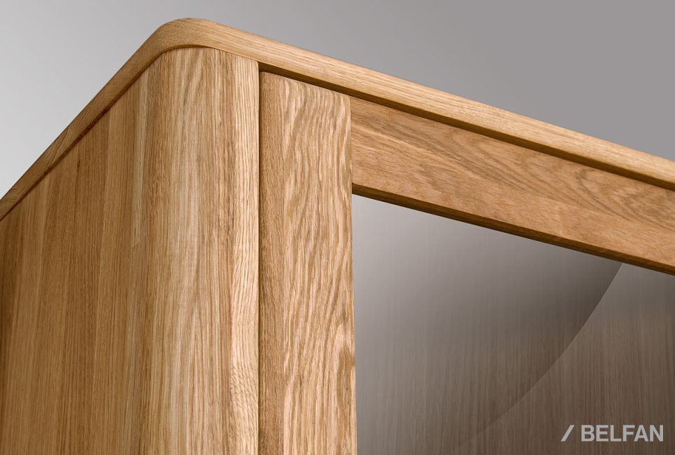 Шкаф навесной 2-х секц. "Норд" массив дуба 2