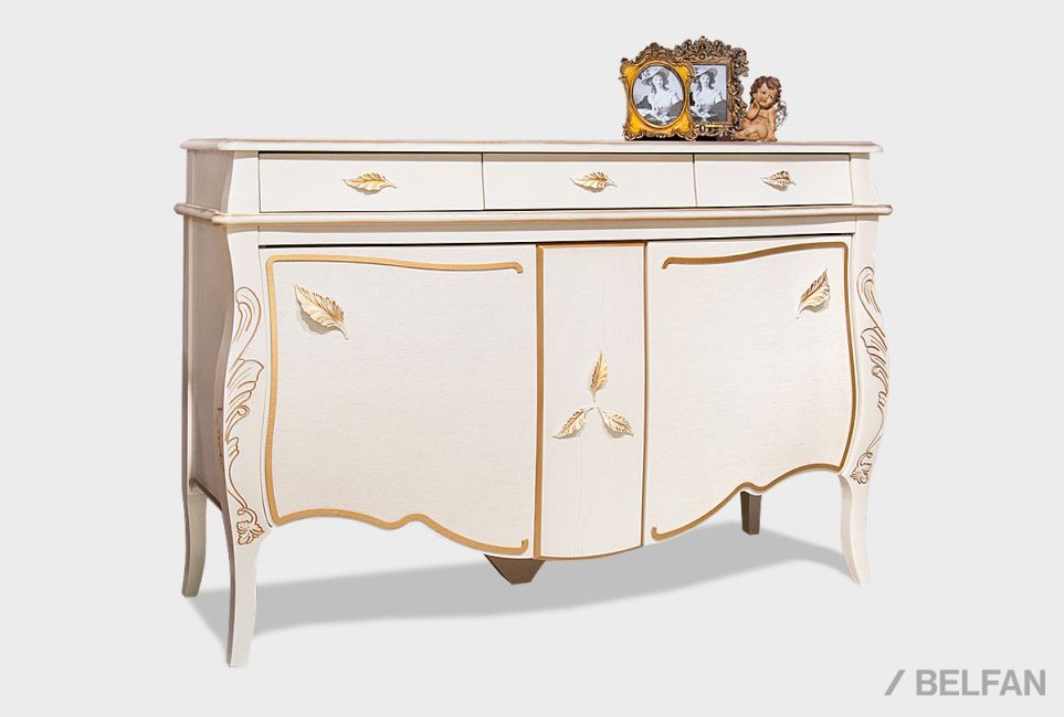 Тумба "Трио" массив и шпон дуба 1