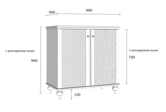 Комод "Рандеву" 22 массив сосны 5