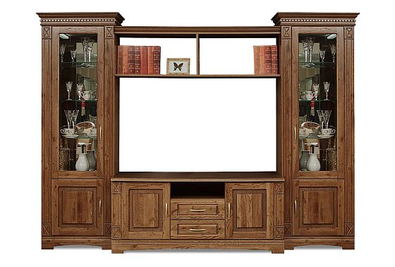 Шкаф комбинированный "Верди Люкс Т1" массив и шпон дуба 2