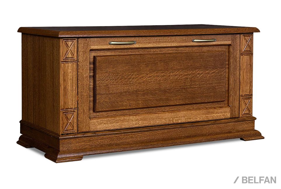 Тумба для обуви "Верди Люкс" 22 массив и шпон дуба 1