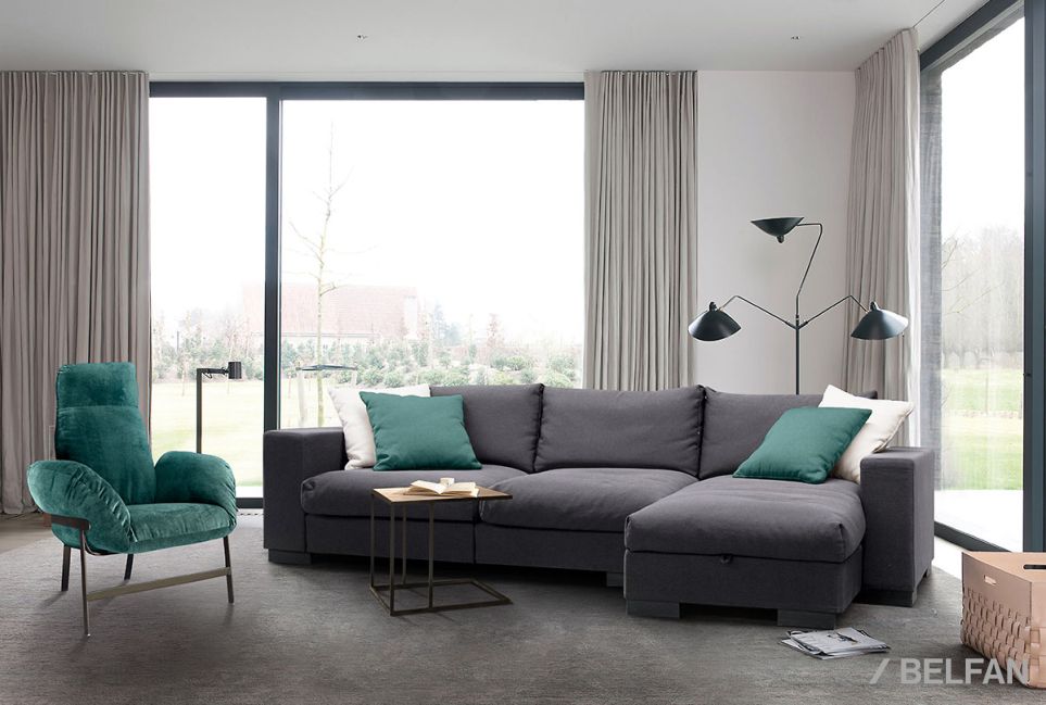 "Лофт" диван с оттоманкой 2