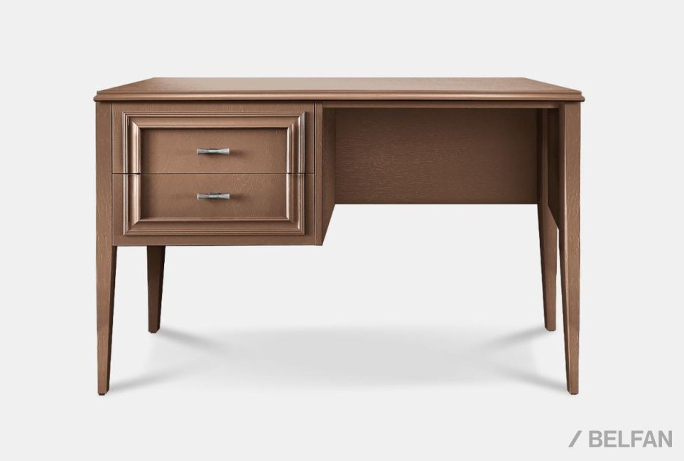 Стол письменный "Сакраменто" (1 тумба слева) массив и шпон дуба, МДФ 1