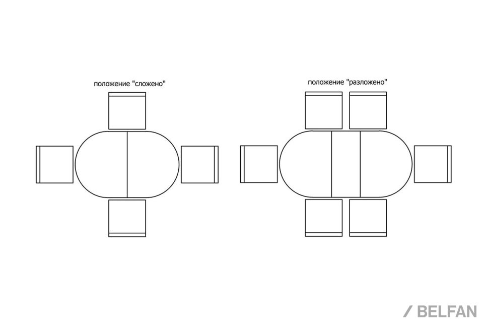 Стол обеденный "Верди Люкс 5РД" массив и шпон дуба 3